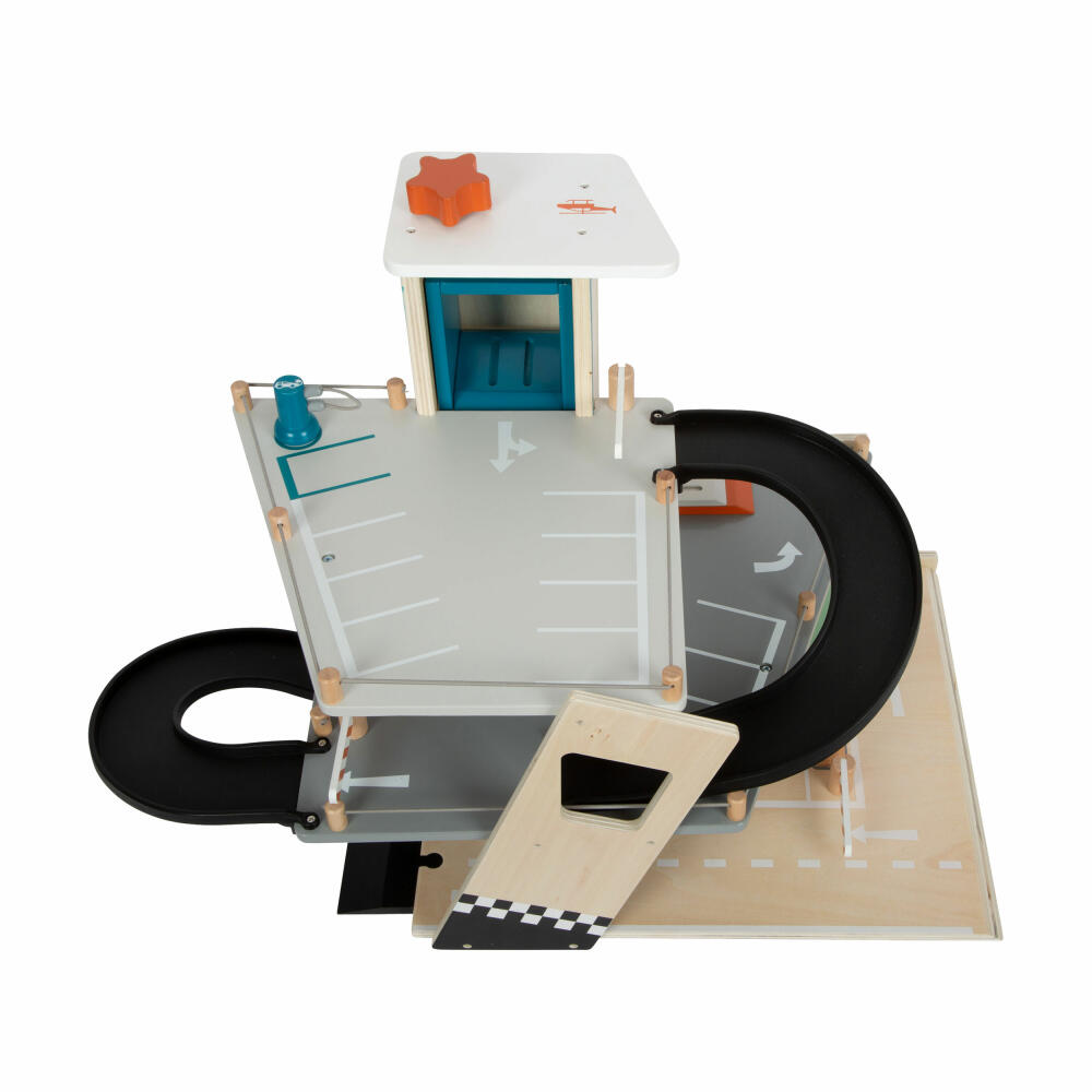 Legler Toy Car Parking Garage Rallye, Parking Garage for Toy Cars, from 3 Years, 12357