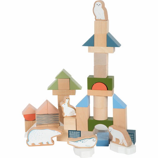 Legler Small Foot wooden building blocks Arctic, building blocks, 50 pcs., from 12 months, 12443