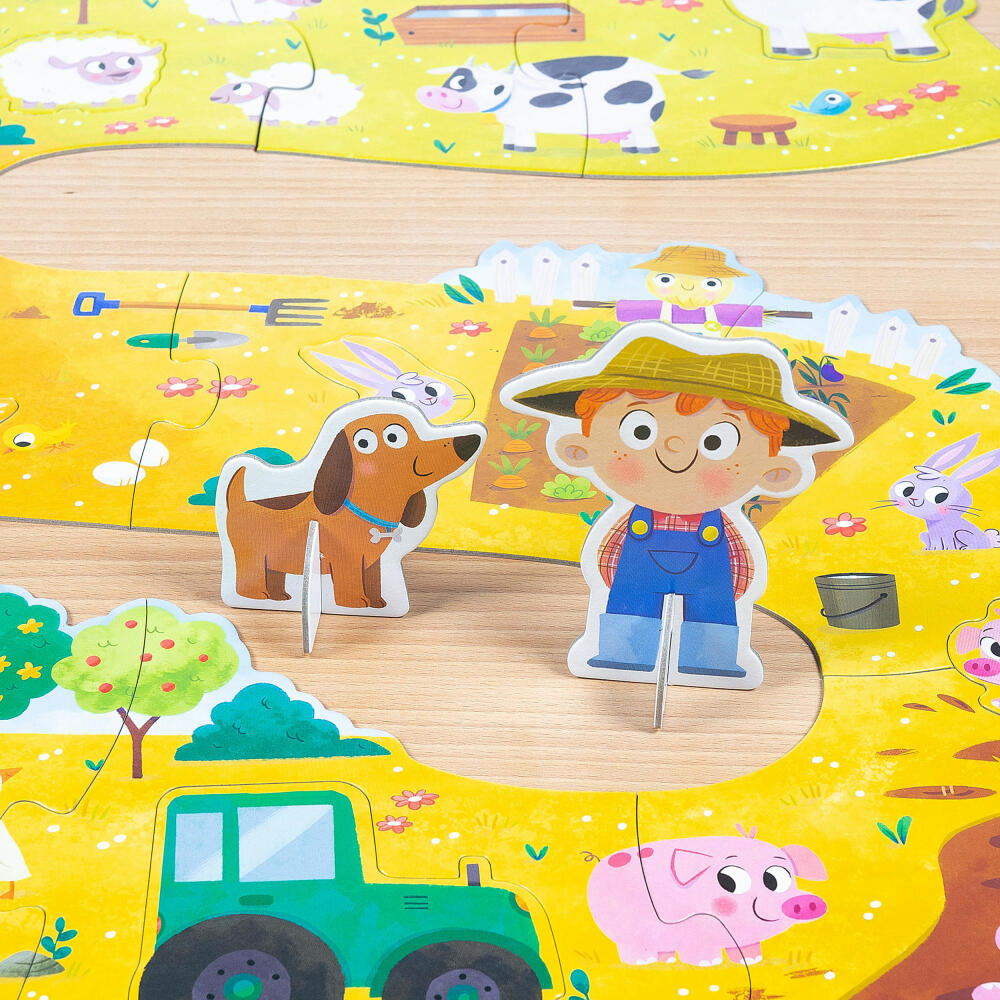 Jumbo Spiele GOULA XXL-Puzzle Bauernhof, Kinderpuzzle, Legespiel, Kinder Puzzles, 53176