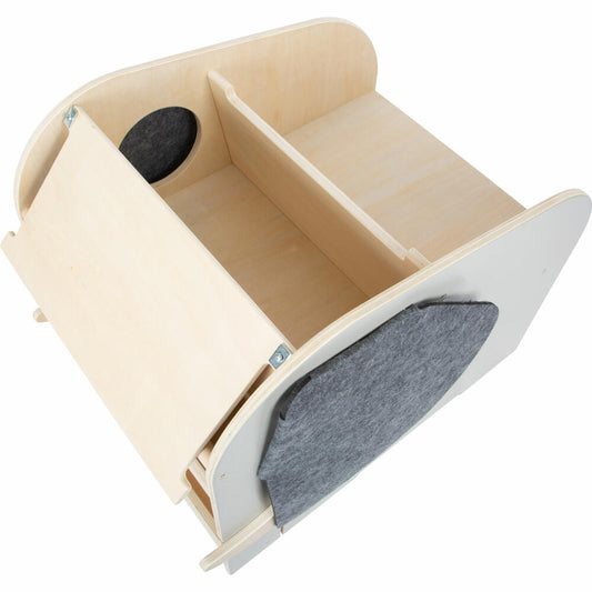 Legler Small Foot Spielzeugbox mit Sitz und Rollen Elefant Wildlife, ab 12 Monaten, 12423