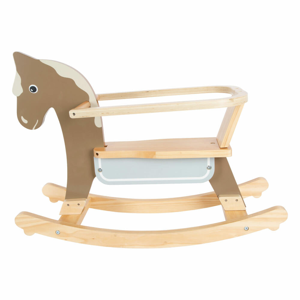 Legler rocking horse with seat ring, rocking toy, wooden horse, wood, from 12 months, 12291