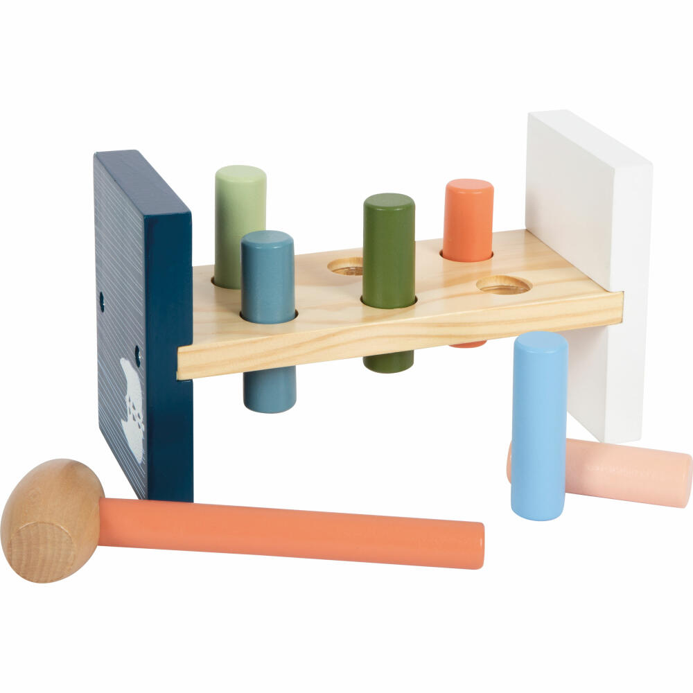 Legler Small Foot Knocking Bench Arctic, Motor Skills Bench with Hammer, from 12 months, 12452