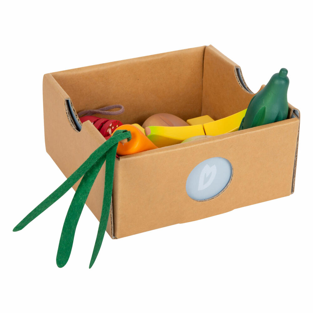 Legler Schneide-Set Mittagessen fresh, Kaufladen-Spielzeug, Zubehör, Holz, 12331