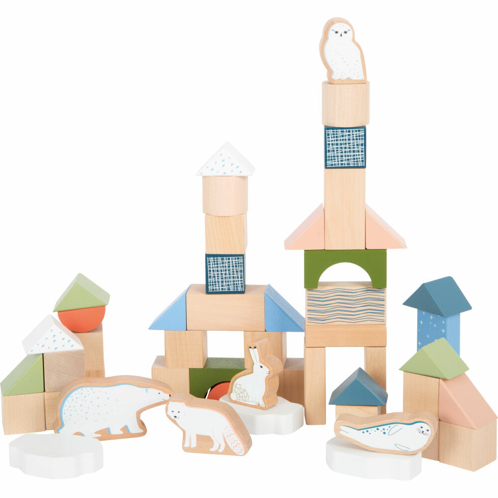 Legler Small Foot wooden building blocks Arctic, building blocks, 50 pcs., from 12 months, 12443