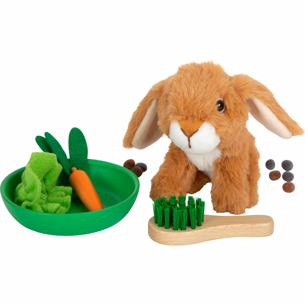 Legler Small Foot Hasenstall mit Auslauf, Spielzeug, mit Plüschhase, ab 3 Jahren, 12399
