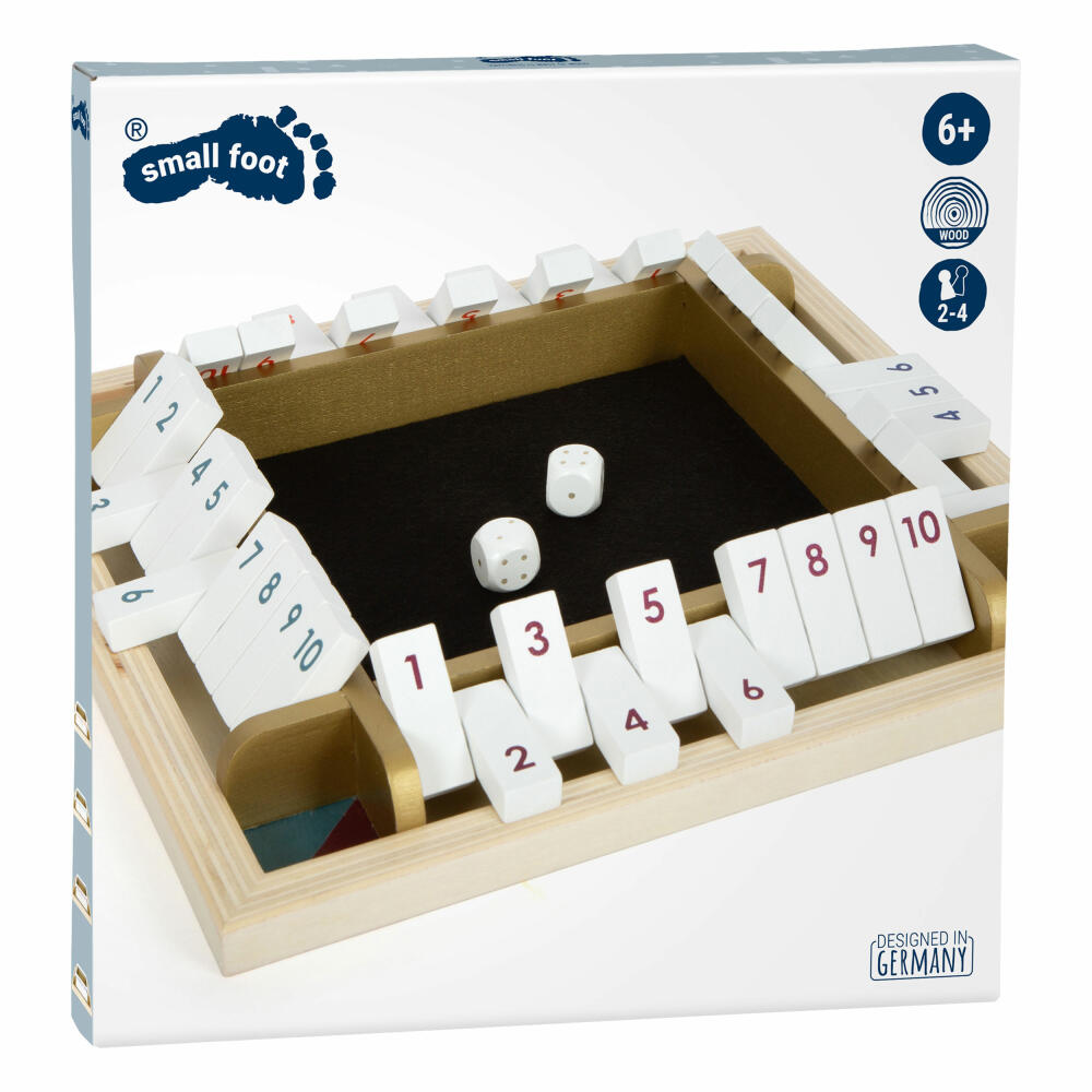 Legler Dice Game Shut the Box Gold Edition, Board Game, Ages 6+, 12364