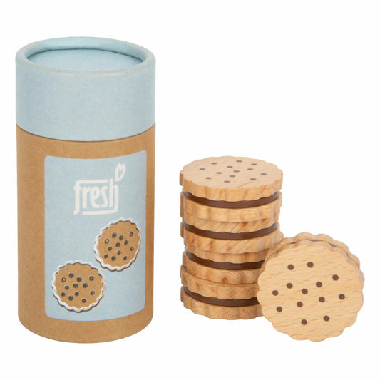 Legler Spielzeug-Sandwich-Kekse fresh 5er-Set, Kaufladen-Spielzeug, Zubehör, Holz, 12352