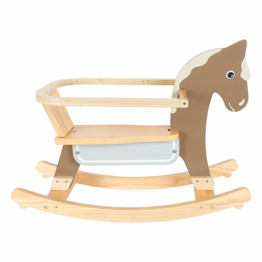 Legler rocking horse with seat ring, rocking toy, wooden horse, wood, from 12 months, 12291