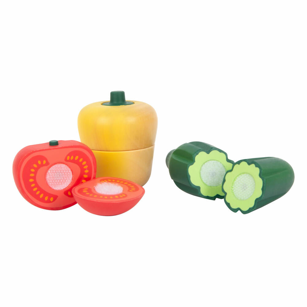 Legler Schneide-Set Gemüse fresh, Kaufladen-Spielzeug, Zubehör, Holz, 12329