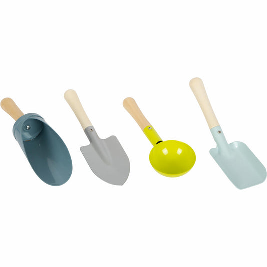 Legler Small Foot Handschaufel-Set kompakt, Gartenwerkzeug 4-tlg., ab 3 Jahren, 12387