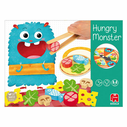 Jumbo Spiele GOULA Hungriges Monster, Kinderspiel, Familienspiel, Kinder Spiel, 53172