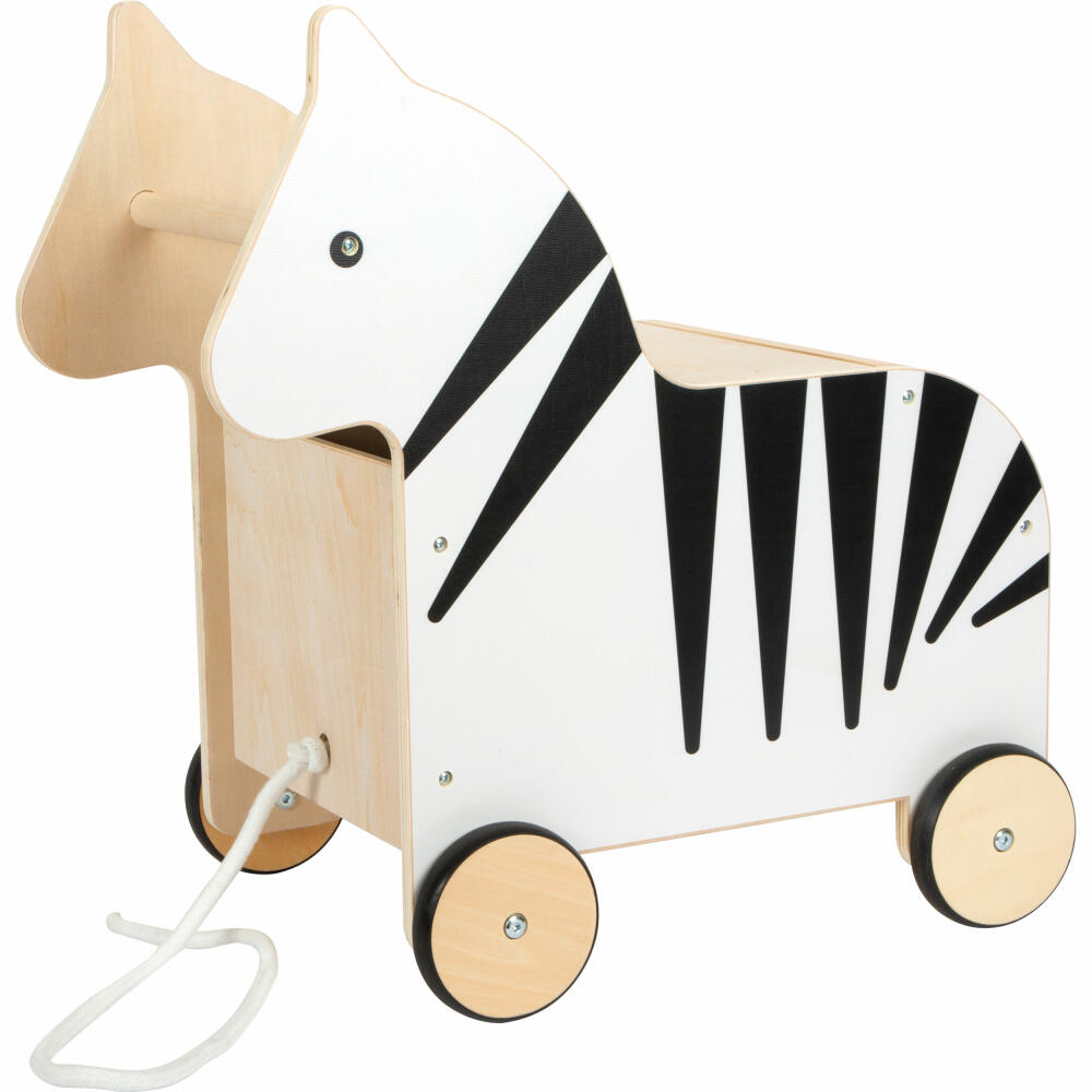 Legler Small Foot toy box with wheels Zebra Wildlife, from 12 months, 12425