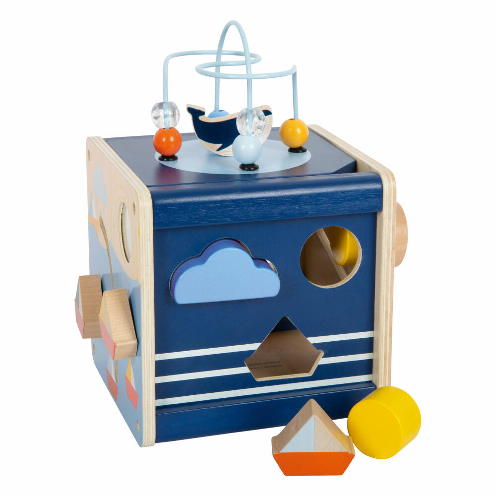 Legler Motor Skills Cube Big Ocean, Game Cube, Motor Skills Toy, Wood, 12312