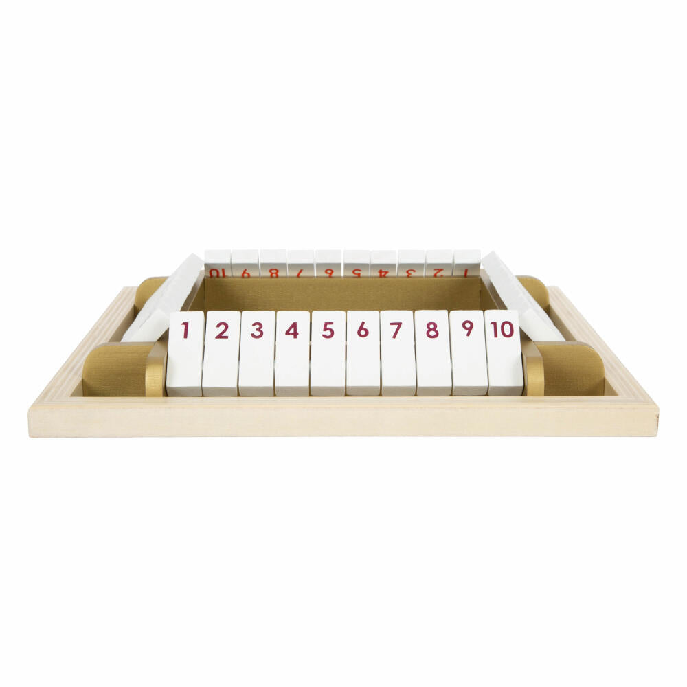 Legler Dice Game Shut the Box Gold Edition, Board Game, Ages 6+, 12364