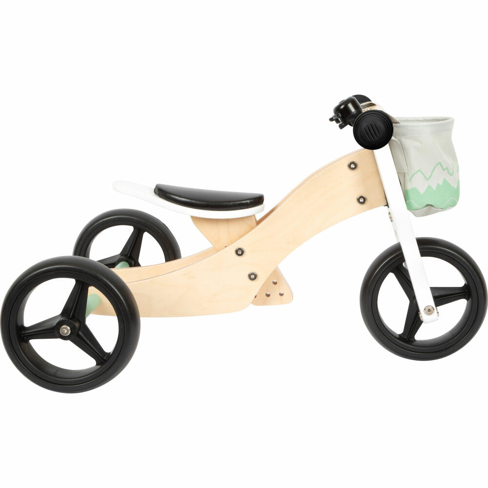 Legler Small Foot Balance Bike and Tricycle Sage Green, Adjustable, from 12 months, 12414