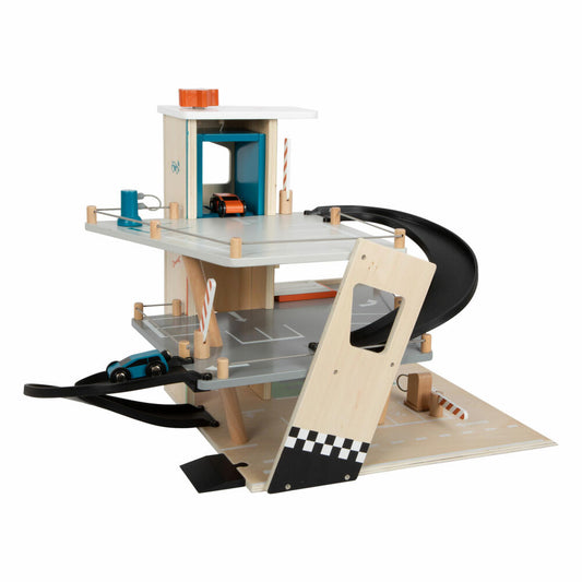 Legler Spielzeugauto-Parkhaus Rallye, Parkgarage für Spielzeugautos, ab 3 Jahren, 12357
