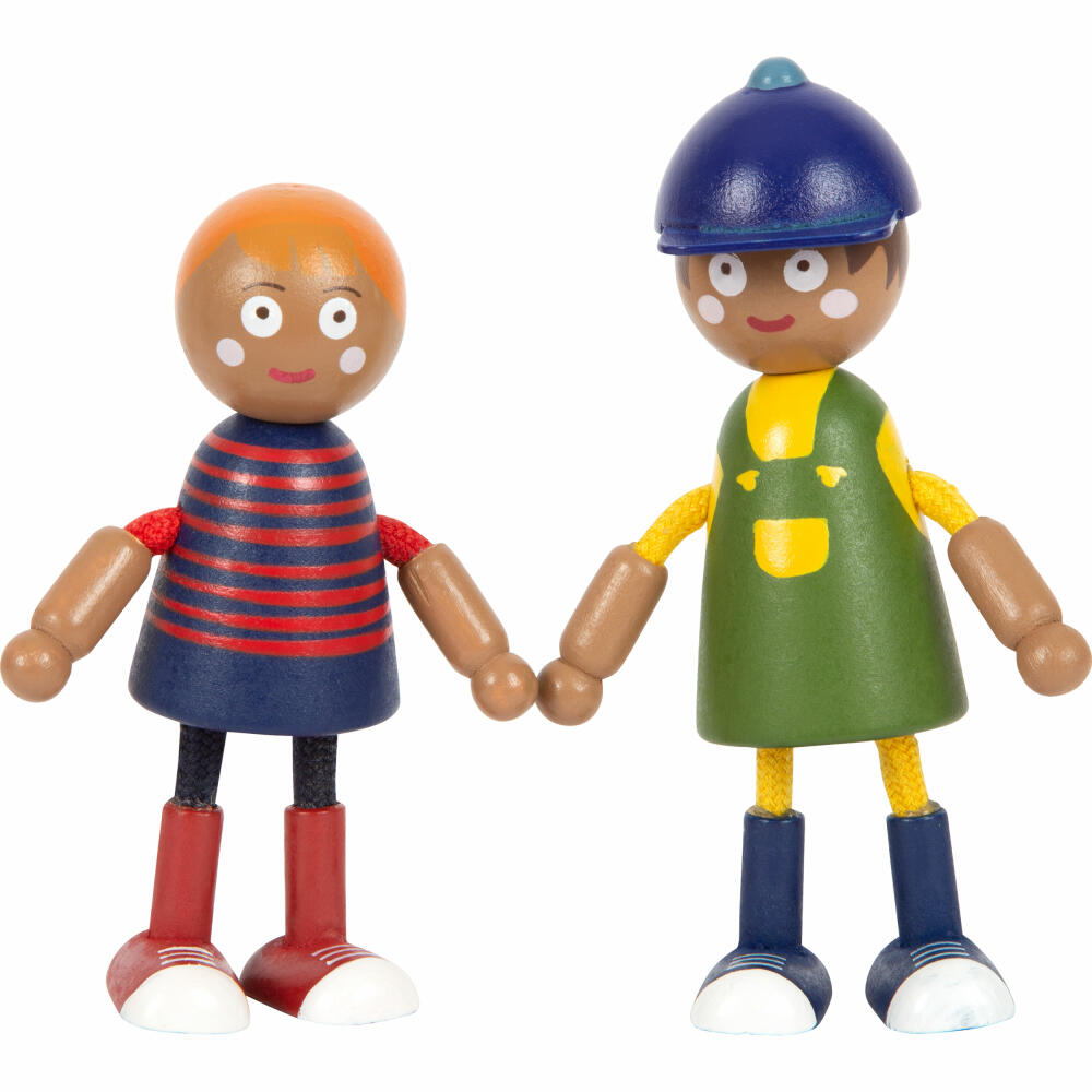 Legler Small Foot Biegepuppen-Familie mit Rollstuhl, 7-tlg., ab 3 Jahren, 12396