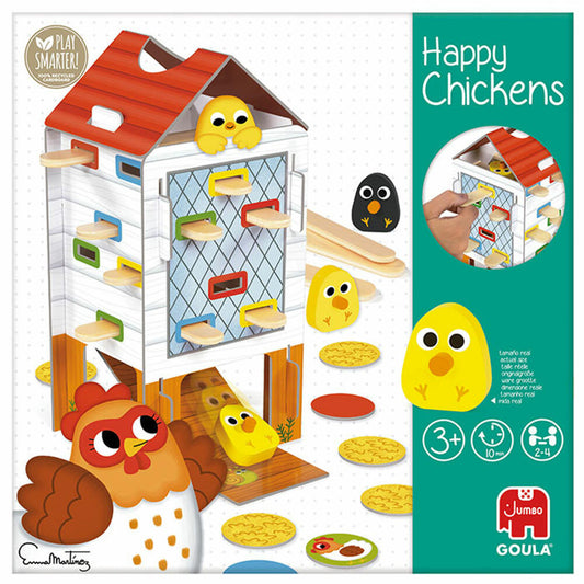 Jumbo Games GOULA Happy Chicks Happy Chicken, Children's Game, Family Game, Children's Game, 53170