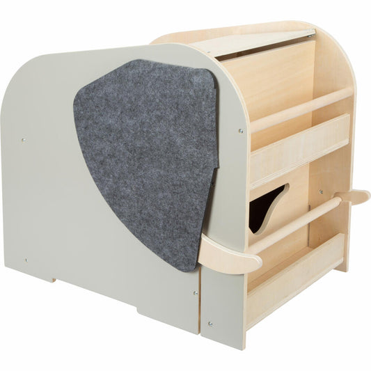 Legler Small Foot Spielzeugbox mit Sitz und Rollen Elefant Wildlife, ab 12 Monaten, 12423
