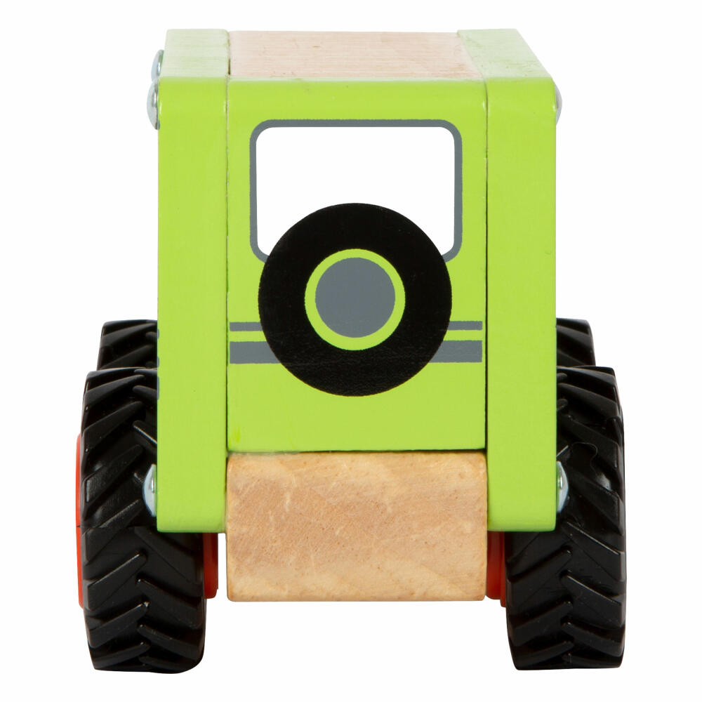Legler Spielzeug-Geländewagen, Spielzeugauto mit gummierten Reifen, Holz, 12288