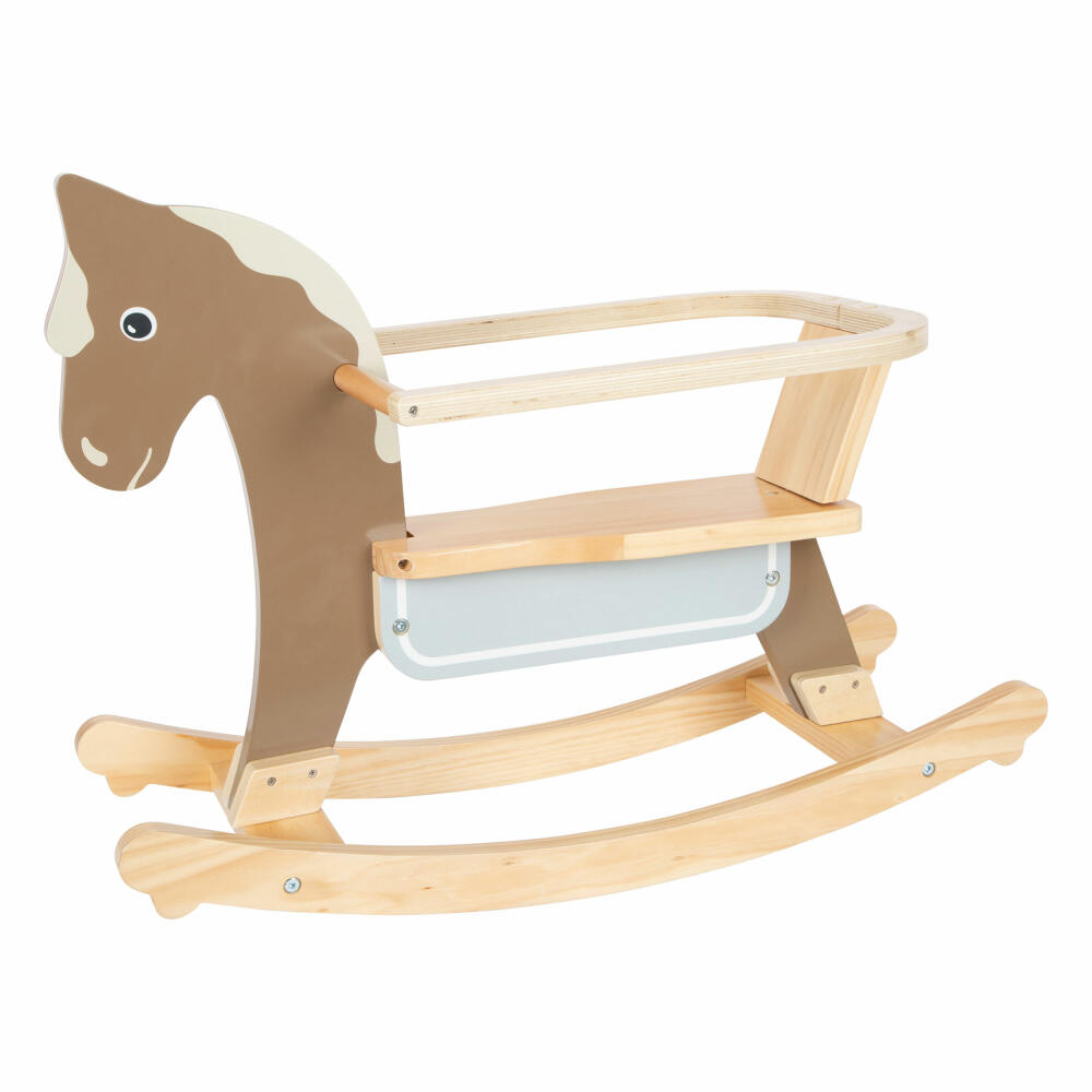 Legler rocking horse with seat ring, rocking toy, wooden horse, wood, from 12 months, 12291