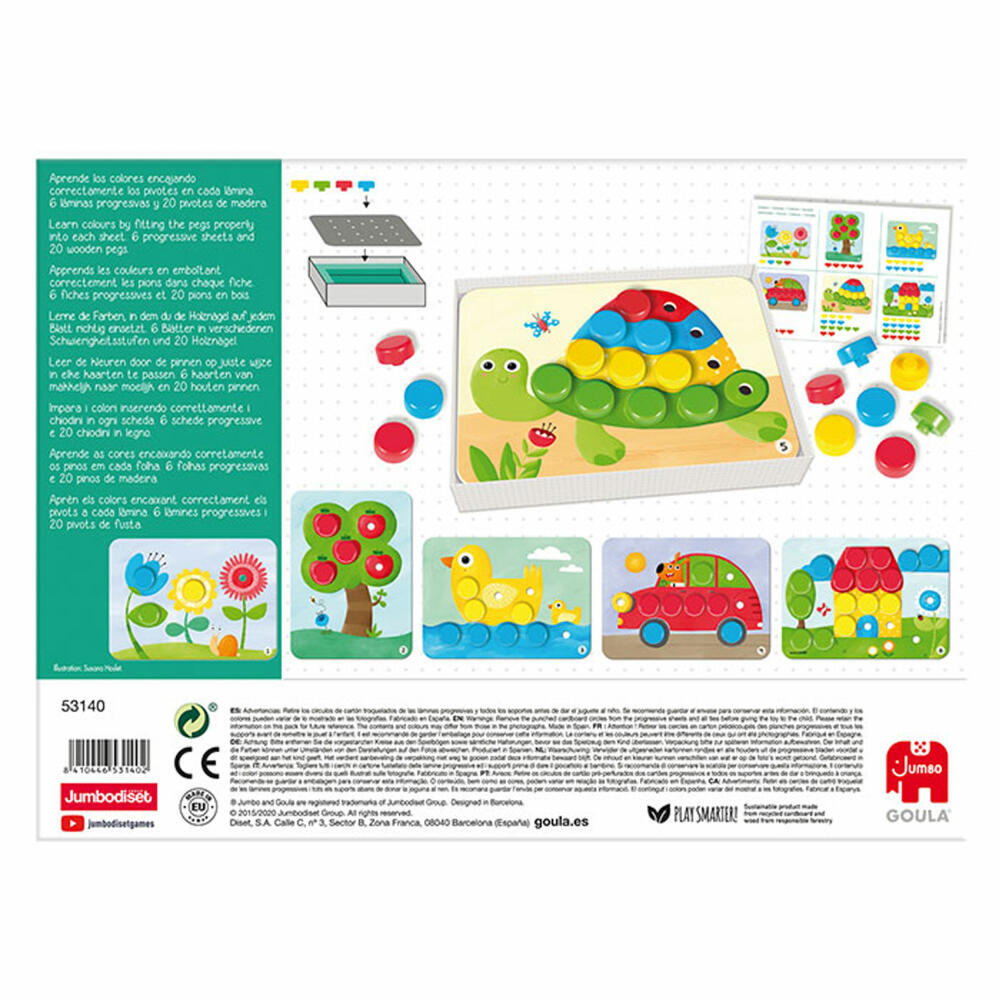 Jumbo Games GOULA Baby Color, Learning Colors, Wooden Toy, Educational Game, Wooden Toy, 53140
