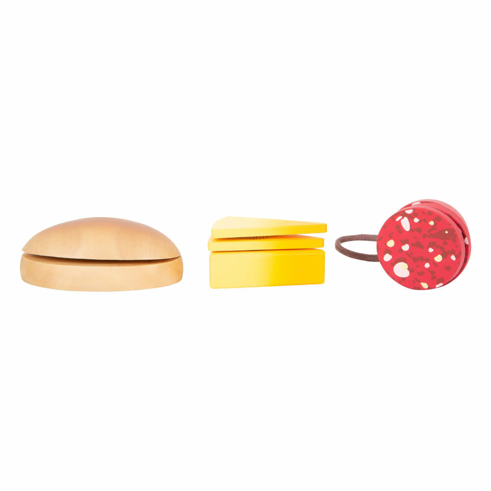 Legler Schneide-Set Mittagessen fresh, Kaufladen-Spielzeug, Zubehör, Holz, 12331