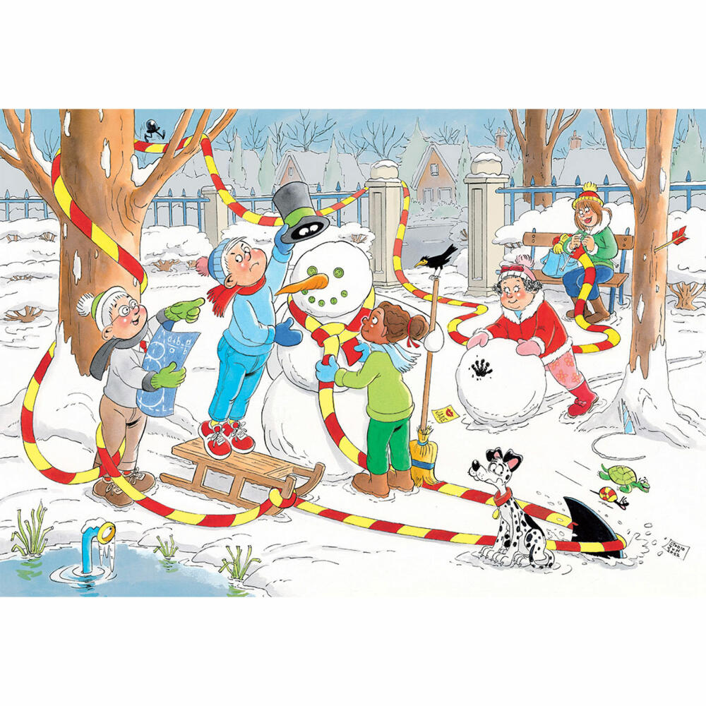 Jumbo Spiele Jan van Haasteren Junior - Schneemann, Kinderpuzzle, Kinder Puzzle, Legespiel, 150 Teile, 20081