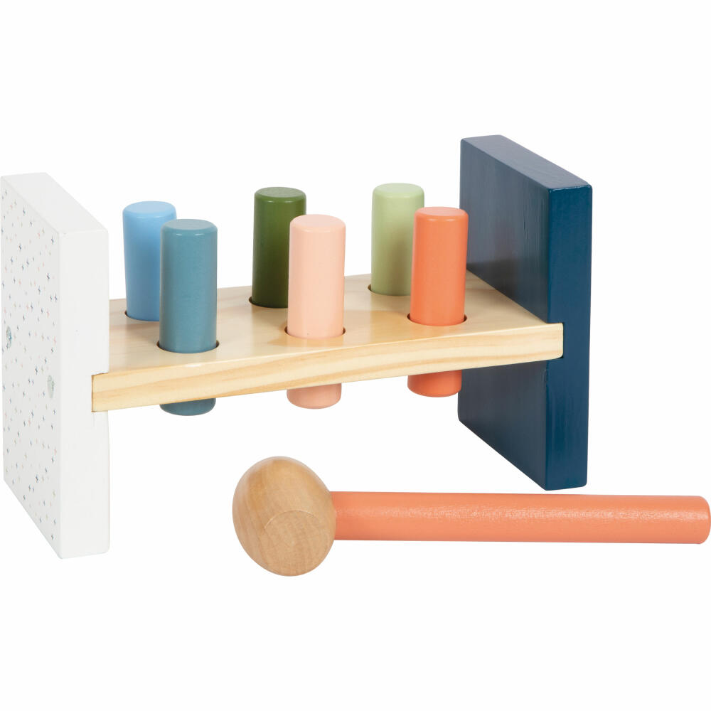 Legler Small Foot Knocking Bench Arctic, Motor Skills Bench with Hammer, from 12 months, 12452
