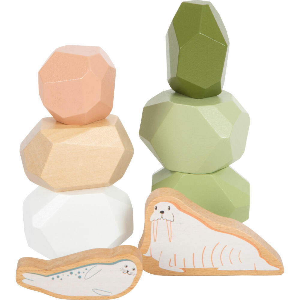Legler Small Foot balancing stones made of wood Arctic, 15 pcs., from 12 months, 12440