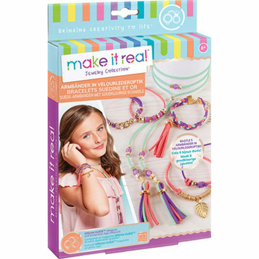 Make it real bracelets in suede look