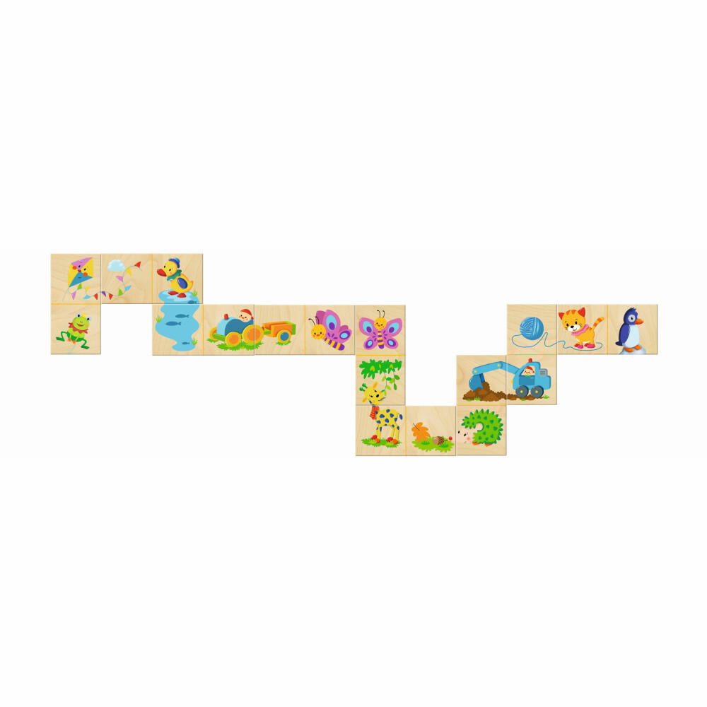 Selecta Bilderschlange, Legespiel, Lernspiel, Kinderspiel, ab 2.5 Jahren, 20 Teile, 63024