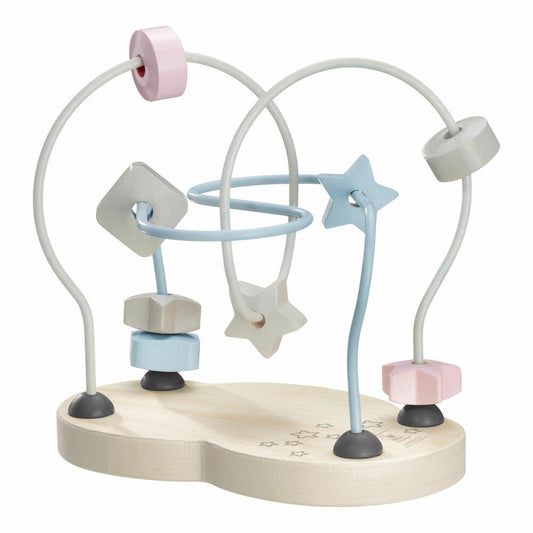 Selecta bellybutton star bow, motor skills bow, motor skills bow, wooden toy, 18 cm, 64019