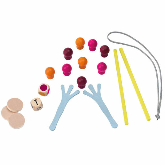 Selecta Spielzeug Schwammerl Sammler, Würfel Spiel, Kinderspiel, Kinderspielzeug, Holz, 20 cm, 63019