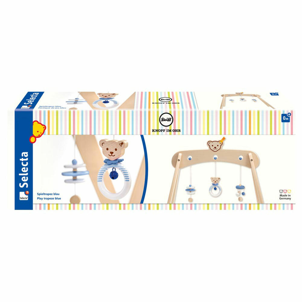 Selecta Steiff play trapeze, play arch, play trapeze, arch, baby gym, blue, 59 cm, 64307