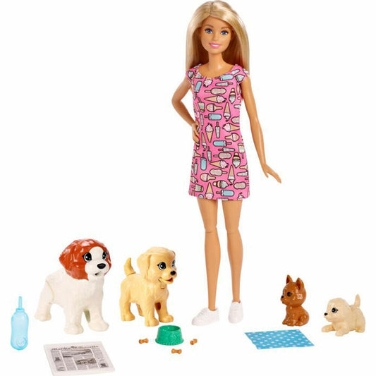 Mattel FXH08 Barbie Hundesitterin und Welpen