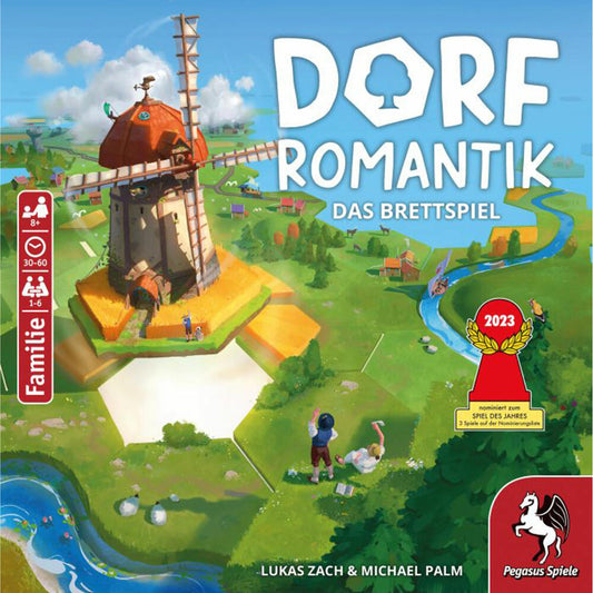Pegasus Spiele Dorfromantik - The Board Game, Game of the Year 2023, Board Game, Tile Game, Ages 8 and Up, 51240G