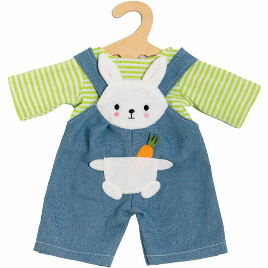 Heless doll dungarees with striped shirt Bunny Lou, size 35-45 cm
