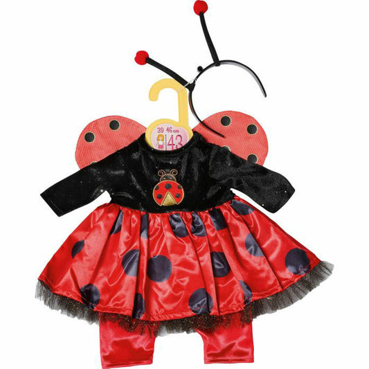 Zapf Dolly Moda Dress+Pants+Mü Ladybug 43