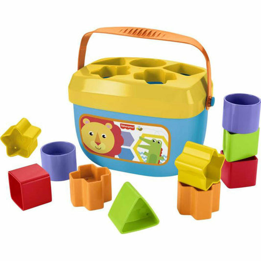Mattel Fisher Price Babys Erste Bausteine, Steckspiel, Motorik Spielzeug, ab 6 Monate, FFC84