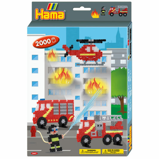 Hama Iron-On Beads Gift Pack Fire Brigade 2,000 Pieces