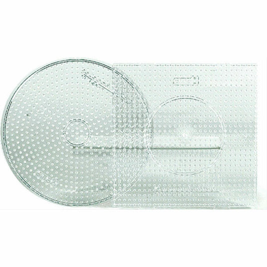 Hama Bügelperlen Midi - 2er Set Stiftplatten im Beutel - Transparent großer Krei