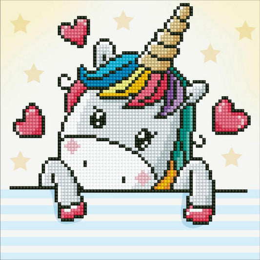 DIAMOND DOTZ Unicorn in Love 23x23 cm