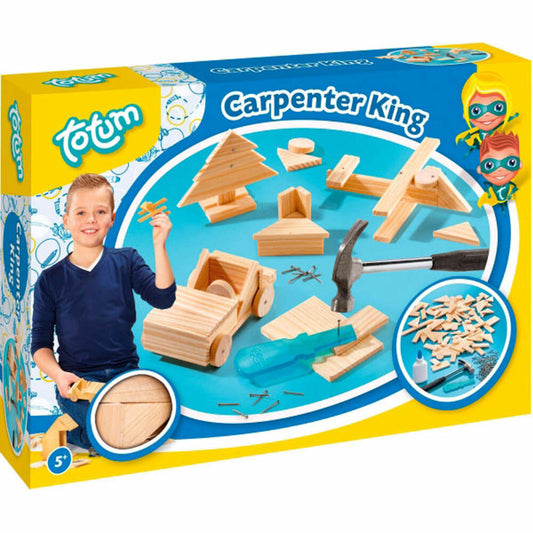 Totum Carpenter King - Wood and Hammer Set