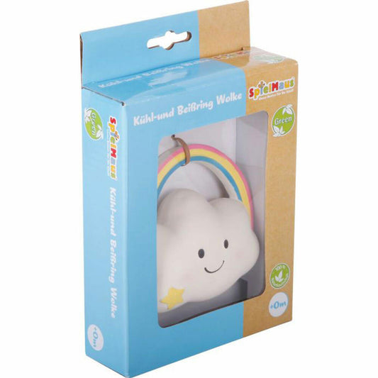 SpielMaus Baby Rubber Play and Teething Ring Cloud