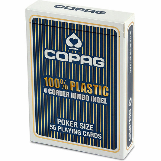 ASS Altenburger ASS COPAG 100% plastic Poker Jumbo Index blue.Card game