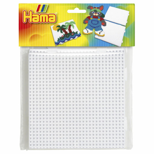 Hama Stiftplatten, 2er Set, für Bügelperlen, Platten, Quadrate, Platte, Bastel Zubehör, 4458