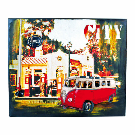 Legler Blechschild Hippie-Bus Vintage-Deko