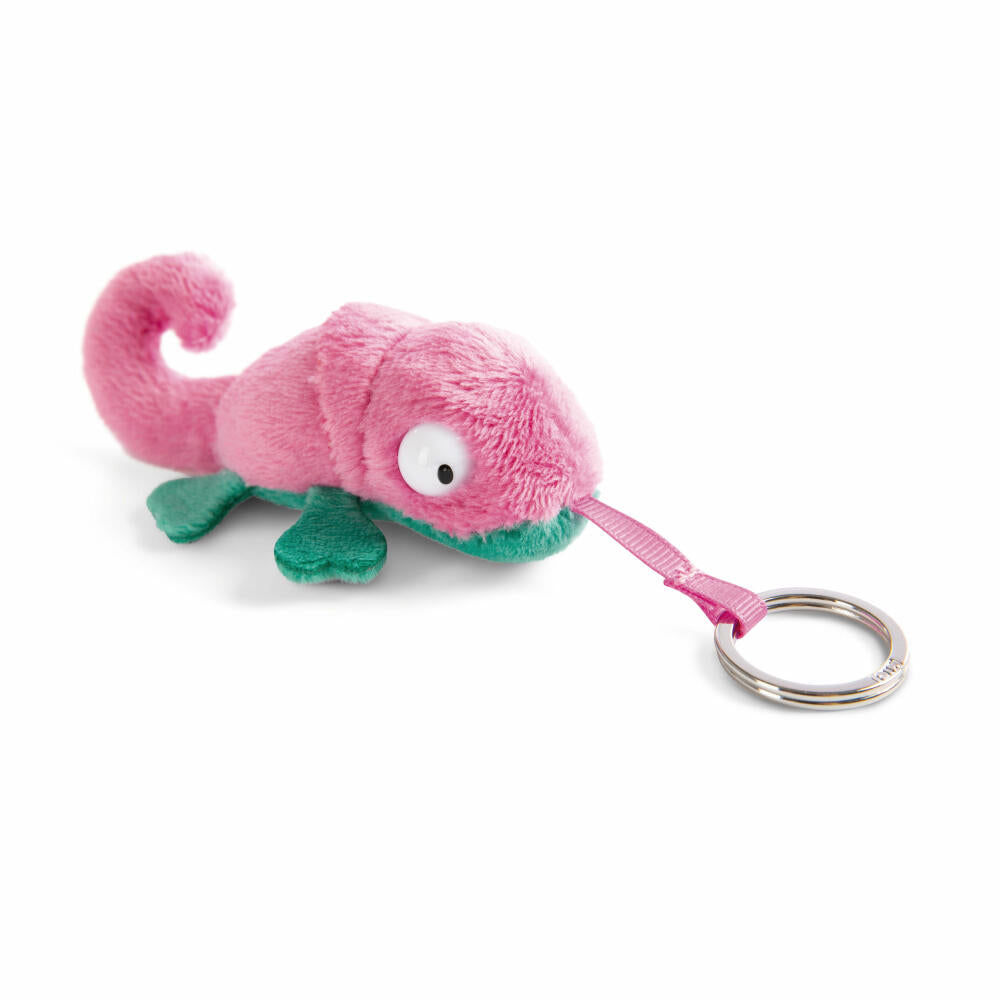 NICI Spring Summer Chamäleon Candymon Schlüsselanhänger, Schlüssel Anhänger, Glücksbringer, Pink, 8 cm, 48962