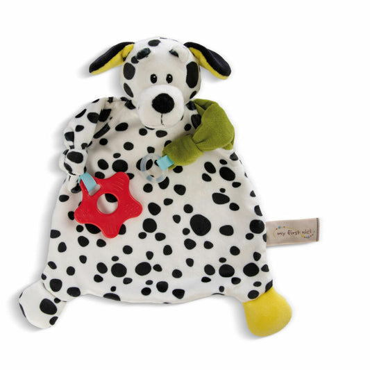 NICI My First NICI Schmusetuch Dalmatiner, Schnuffeltuch, Kuscheltuch, Polyester, 25 x 25 cm, 48896